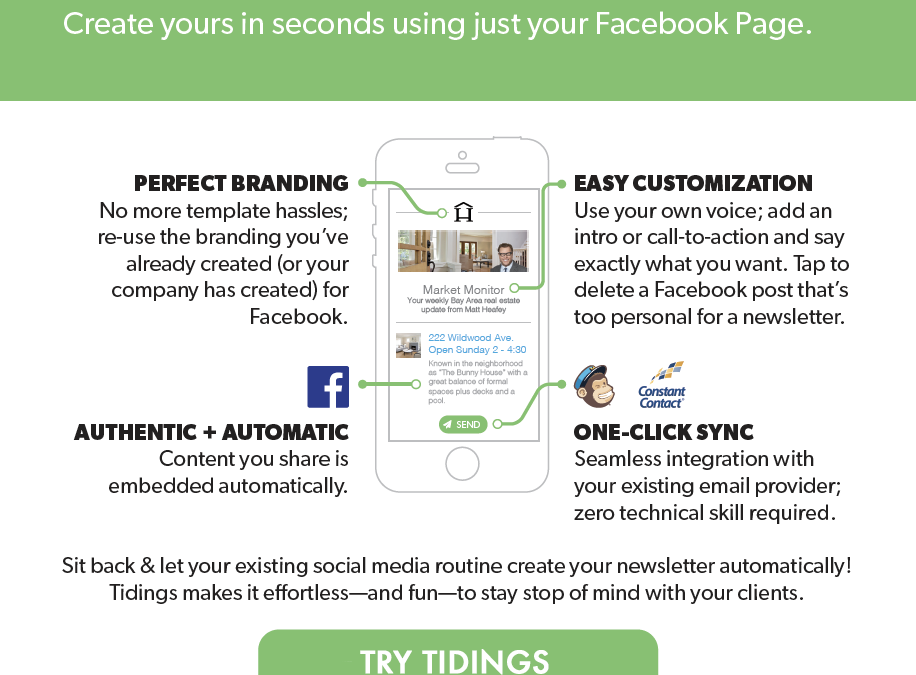 Create email newsletters quickly & easily